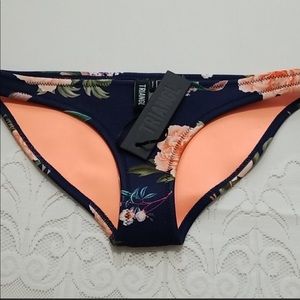 Triangl Navy Floral bikini bottoms